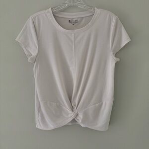 Athleta Women's White Twist Front Top